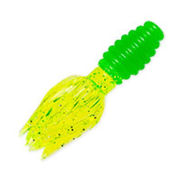 Mr. Crappie Thunder Soft Bait Electric Lime 1 3/4in