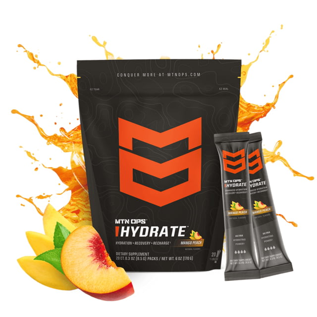 Mtn Ops MTN OPS Hydrate Drink Mix Mango Peach 20 Servings