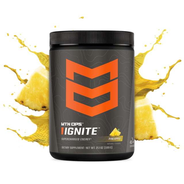 Mtn Ops MTN OPS Ignite Energy Drink Scoop Pineapple 45 Servings