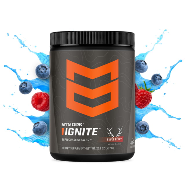 Mtn Ops MTN OPS Ignite Energy Drink Scoop Bugle Berry 45 Servings