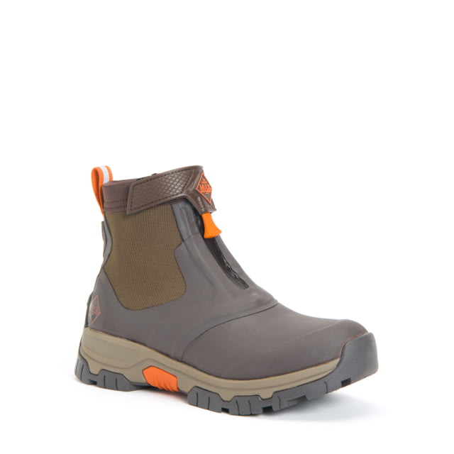 Muck Boots Apex Zip Mid Boots - Men's Dark Brown/Orange 15