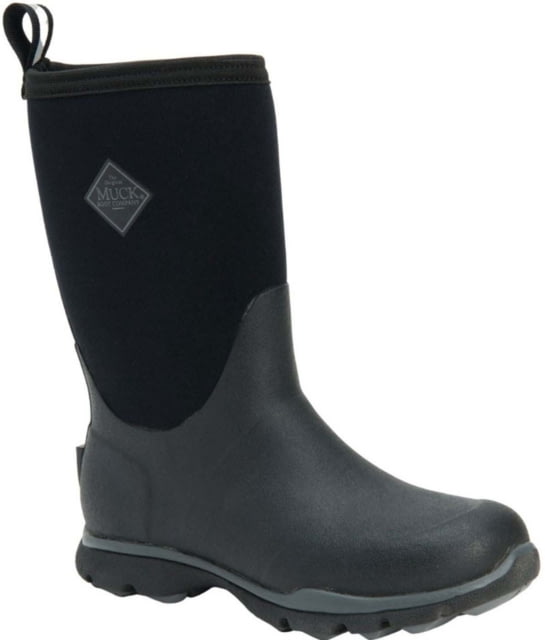 Muck Boots Arctic Excursion Mid Rubber Boot - Men's Black/Gray 9