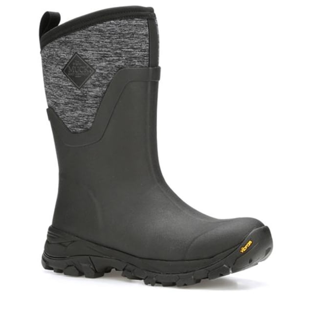 Muck Boots Arctic Ice Grip A.T. Mid Boots - Women's Black/Jersey Heather 6