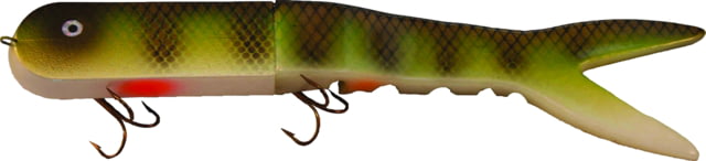 Musky Innovations Dyin Dawg 13in 6 oz 2 6/0 Hooks UV Natural Perch Suspending