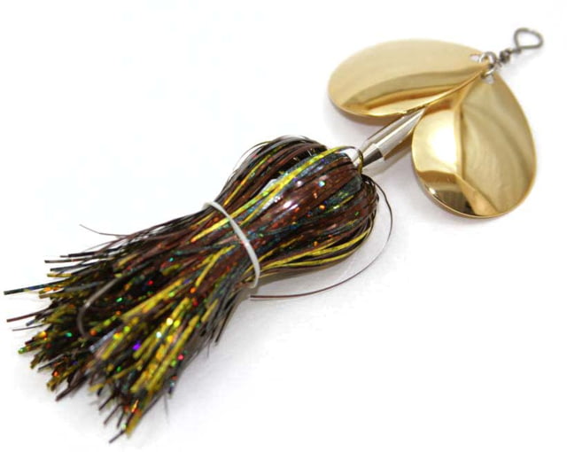 Musky Mayhem Micro Double Cowgirl Musky Spinner 1/0 Hook Smallmouth Bass 5in .75 oz