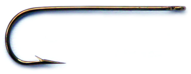 Mustad Aberdeen Hook Long Shank Ringed Eye Bronze Size 4 10 per Pack