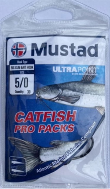 Mustad Catfish Pro Pack - Big Gun Hook Size 3/0