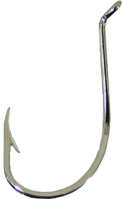 Mustad Classic Beak Hook Barbed Forged 1X Strong Offset Octopus Up Eye Nickel Size 7/0 5 per Pack