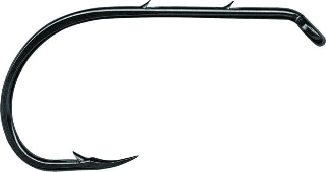 Mustad Classic Beak Hook Forged 2 Slices in Special Long Shank Offset Down Eye Black Nickel Size 4 10 per Pack
