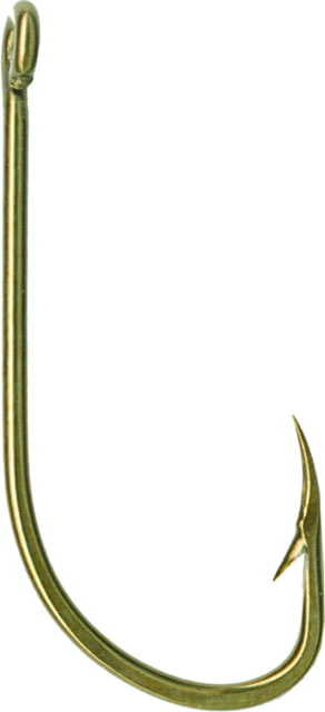 Mustad Classic Beak Hook Forged Special Long Shank Offset Ringed Eye Bronze Size 1 100 per Pack