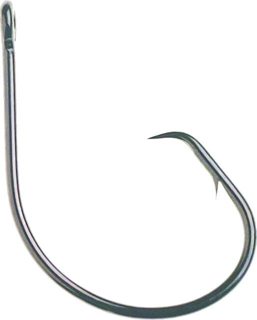 Mustad Classic Circle Hook Point Curved In Ringed Eye Black Nickel Size 1 50 per Pack