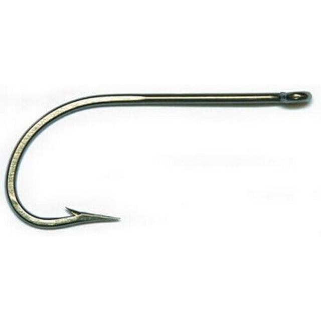 Mustad Classic O'Shaughnessy Hook Forged Ringed Eye Duratin Size 12/0 100 per Pack