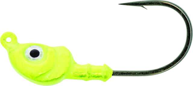 Mustad Mustad Elite Inshore Darter Jighead 1/16 oz Chartreuse 4/Pack