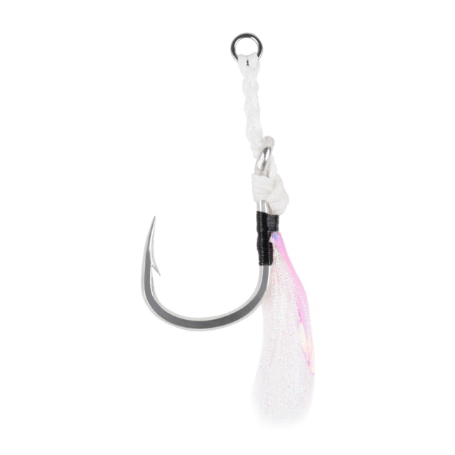 Mustad Heavy Duty Assist Rig White w/ Green Flash Size 4/0