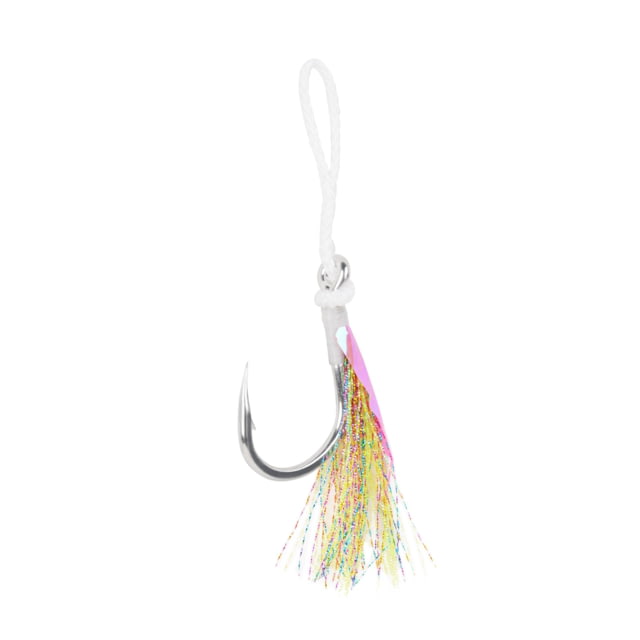 Mustad Heavy Duty Assist Rig White w/ White Flash & Ring Size 6/0