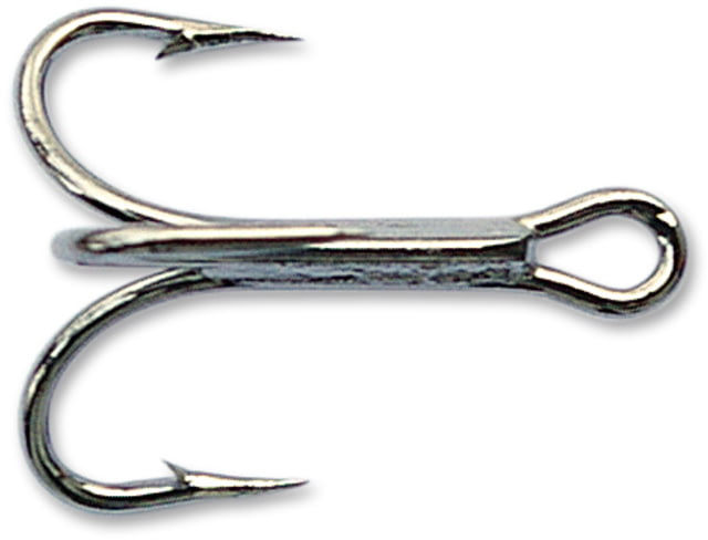 Mustad Kingfish Treble Hook 4X Strong Ringed Eye Black Nickel Size 4 25 per Pack