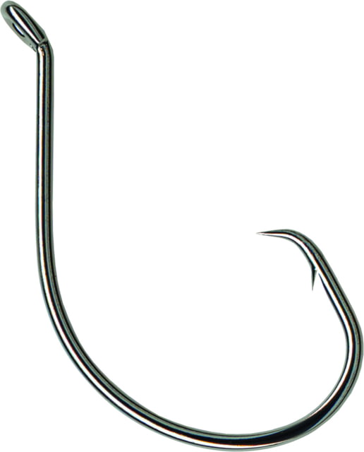 Mustad Ultrapoint Demon Perfect Inline Circle Hook Needle Point 1X Fine Up Eye Black Nickel Size 1 10 per Pack