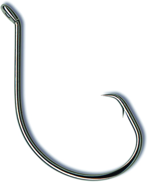 Mustad UltraPoint Demon Perfect Inline Circle Hook Needle Point 1X Fine Up Eye Black Nickel Size 2/0 25 per Pack