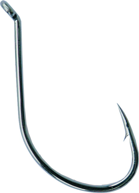 Mustad Ultrapoint Dropshot Hook Opti Angle Needle Point Wide Gap Up Eye Black Nickel Size 4 6 per Pack