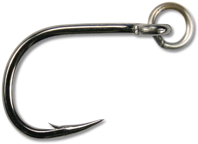 Mustad UltraPoint Hoodlum Live Bait Hook Opti Angle Needle Point Heavy Wire Ringed Eye Black Nickel Size 1/0 6 per Pack