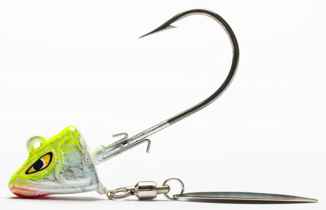 Mustad Underspin Shad Chartreuse / White 1oz