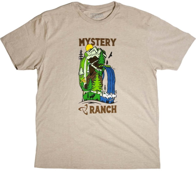 Mystery Ranch Pack Scenery T-Shirts - Men's Oatmeal Heather Medium