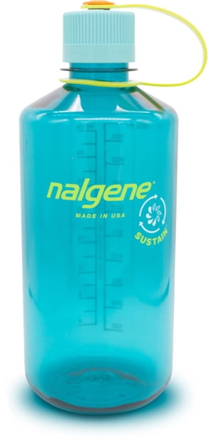 Nalgene Narrow Mouth 1 Quart Sustain Water Bottle 32 oz Cerulean