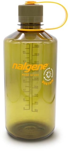 Nalgene Narrow Mouth 1 Quart Sustain Water Bottle 32 oz Olive