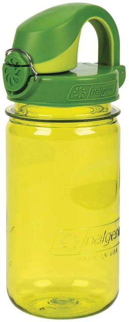 Nalgene On-The-Fly Kids Bottle w/Graphic 12 oz Green with Sprout Cap 12oz