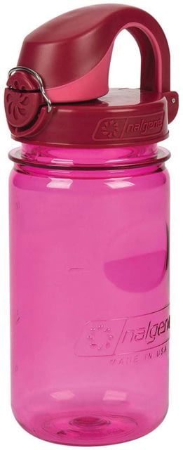 Nalgene On-The-Fly Kids Bottle w/Graphic 12 oz Pink with Beet Red Cap 12oz