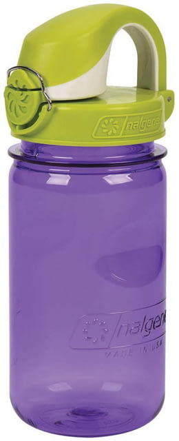 Nalgene On-The-Fly Kids Bottle w/Graphic 12 oz Purple with Iguana Cap 12oz