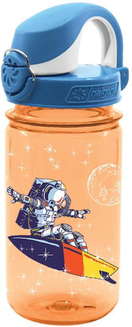 Nalgene On-The-Fly Kids Sustain Bottle w/Graphic 12 oz Surfing Astronaut 12oz