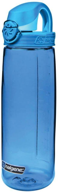 Nalgene On-The-Fly Lock-Top Sustain Bottle 24 oz Blue with Glacial Cap 24oz