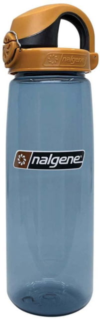 Nalgene On-The-Fly Lock-Top Sustain Bottle 24 oz Rhino with Brown Black Cap 24oz