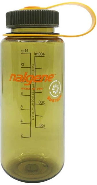 Nalgene Wide Mouth 1 Pint Sustain Water Bottle 16 oz Olive