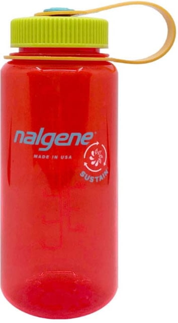 Nalgene Wide Mouth 1 Pint Sustain Water Bottle 16 oz Pomegranate