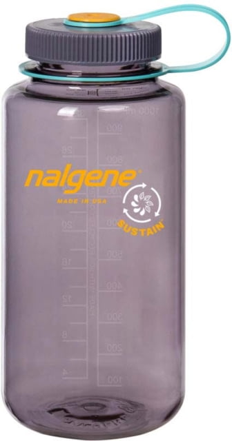 Nalgene Wide Mouth 1 Quart Sustain Water Bottle Aubergine