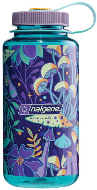 Nalgene Wide Mouth Bottle Sleeve 32 oz Botanical Mushrooms 32oz