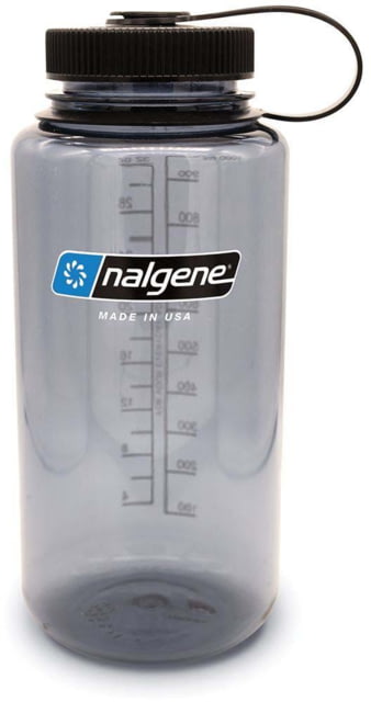 Nalgene Wide Mouth Bottle Sleeve 32 oz Gray with Black Lid 32oz