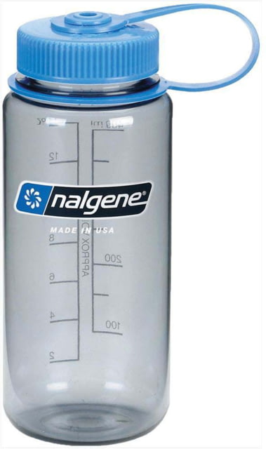 Nalgene Wide Mouth On The Fly Sustain Water Bottle 16 oz Gray 16oz