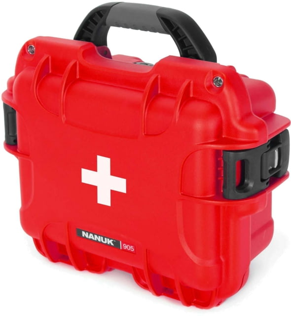 Nanuk 905 Case Empty with First Aid Logo Red