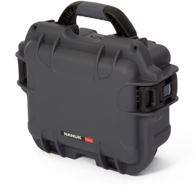 Nanuk 905 Water/Crush Proof Case w/Padded Divider - Graphite