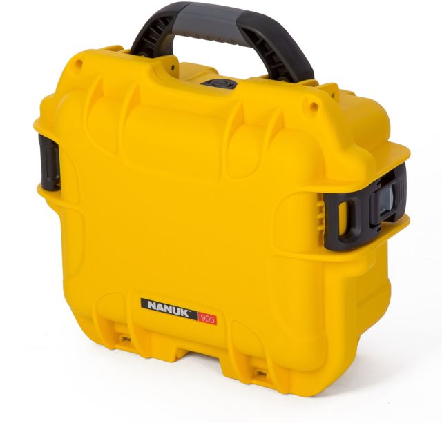 Nanuk 905 Water/Crush Proof Case w/Padded Divider - Yellow