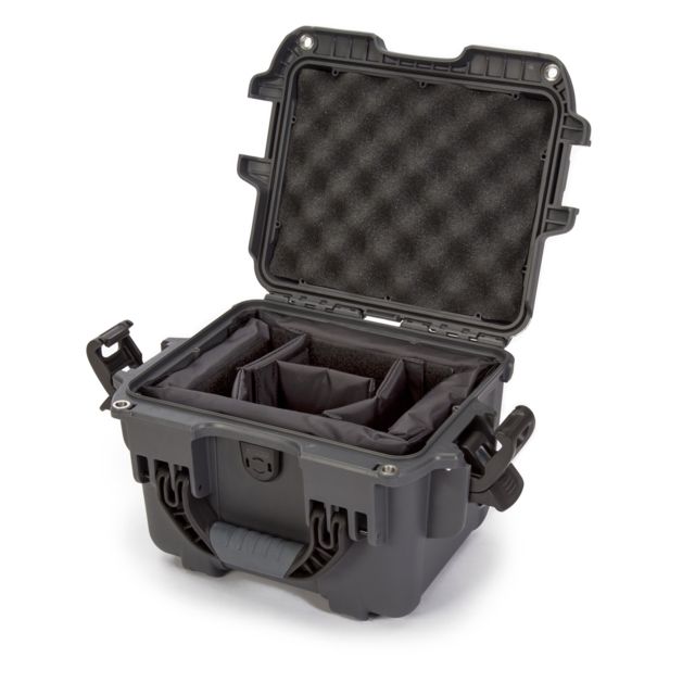 Nanuk 908 Case with Padded Divider Graphite Small