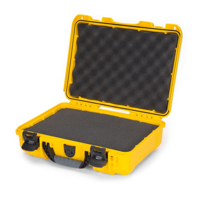 Nanuk 910 Protective Hard Case 14.3in Waterproof w/ Foam Yellow