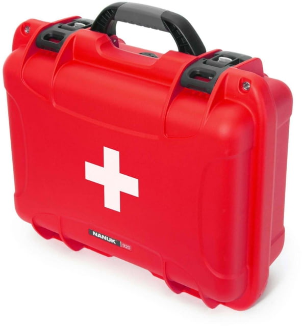 Nanuk 920 Case Empty with First Aid Logo Red