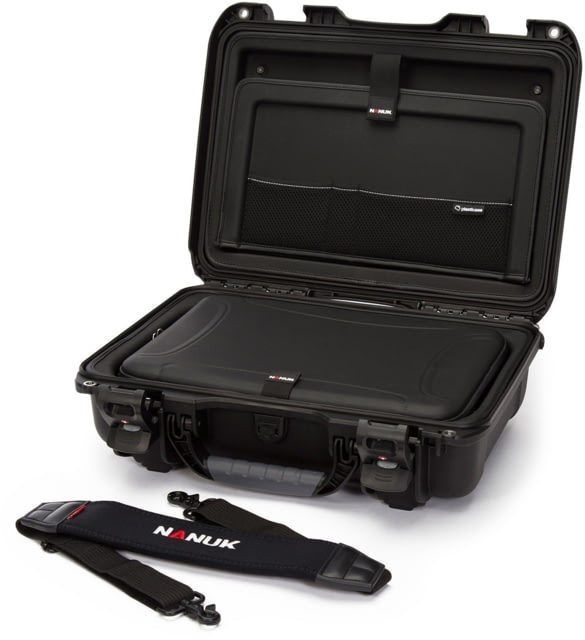 Nanuk 923 Case with Laptop Kit Strap TSA Latches Black