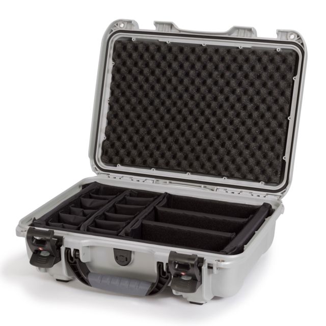 Nanuk 923 Hard Case w/ Padded Divider Silver