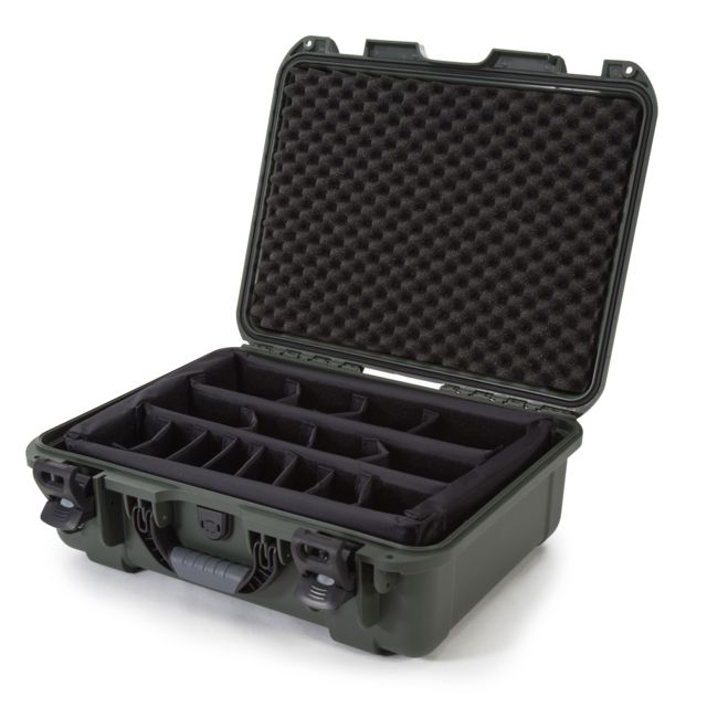 Nanuk 930 Water/Crush Proof Case w/Padded Divider - Olive