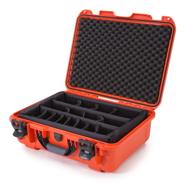 Nanuk 930 Water/Crush Proof Case w/Padded Divider - Orange